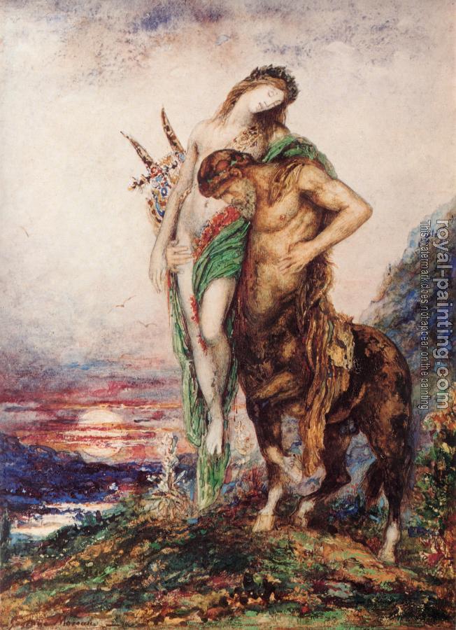 Gustave Moreau : The Dead Poet Borne by a Centaur(Poete mort porte par un centaure)